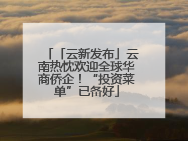 「云新发布」云南热忱欢迎全球华商侨企！“投资菜单”已备好