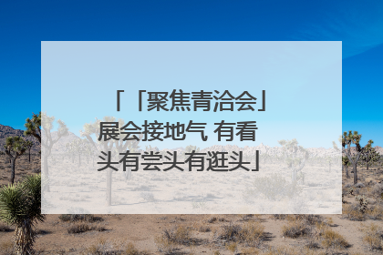 「聚焦青洽会」展会接地气 有看头有尝头有逛头