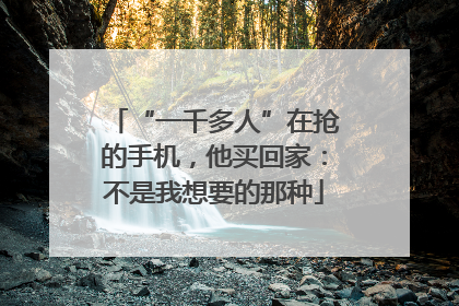 “一千多人”在抢的手机，他买回家：不是我想要的那种