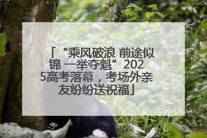 “乘风破浪 前途似锦 一举夺魁”2025高考落幕，考场外亲友纷纷送祝福