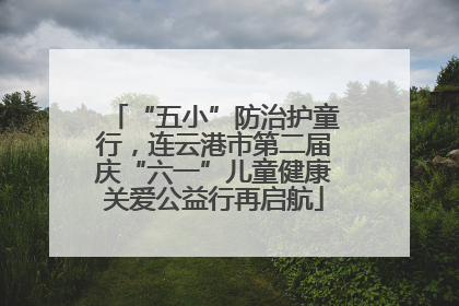 “五小”防治护童行，连云港市第二届庆“六一”儿童健康关爱公益行再启航