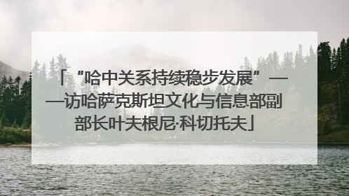 “哈中关系持续稳步发展”——访哈萨克斯坦文化与信息部副部长叶夫根尼·科切托夫