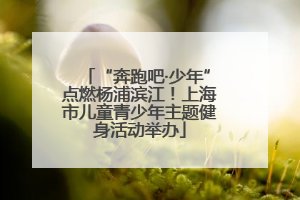 “奔跑吧·少年”点燃杨浦滨江！上海市儿童青少年主题健身活动举办