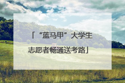 “蓝马甲”大学生志愿者畅通送考路