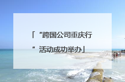 “跨国公司重庆行”活动成功举办