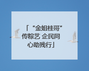 “金姐桂哥”传粽艺 企民同心助残行