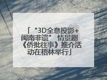 “3D全息投影+闽南非遗” 情景剧《侨批往事》推介活动在梧林举行
