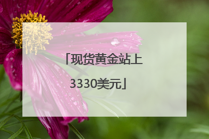 现货黄金站上3330美元