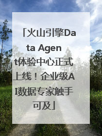 火山引擎Data Agent体验中心正式上线！企业级AI数据专家触手可及