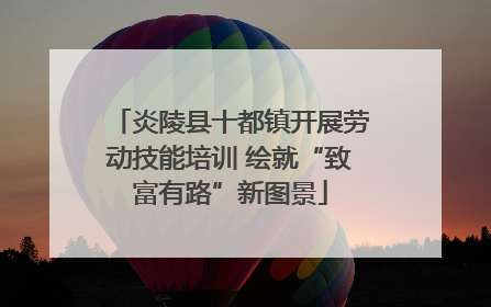 炎陵县十都镇开展劳动技能培训 绘就“致富有路”新图景