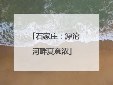 石家庄：滹沱河畔夏意浓
