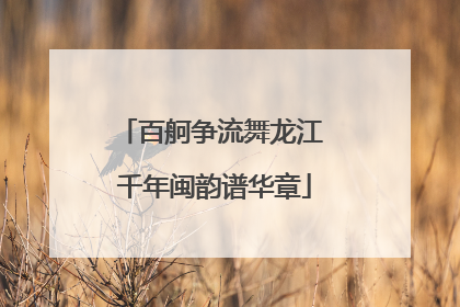百舸争流舞龙江 千年闽韵谱华章