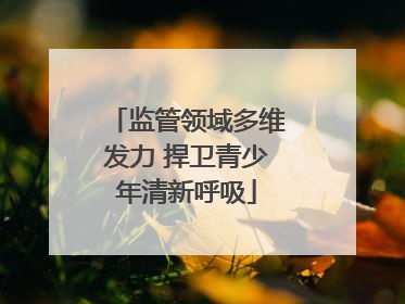 监管领域多维发力 捍卫青少年清新呼吸
