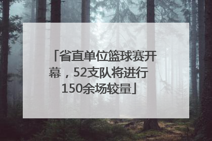 省直单位篮球赛开幕，52支队将进行150余场较量