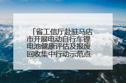 省工信厅赴驻马店市开展电动自行车锂电池健康评估及报废回收集中行动示范点建设调研指导