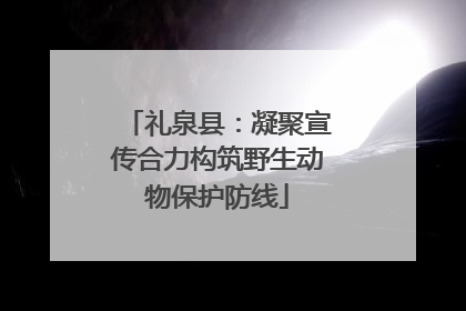 礼泉县：凝聚宣传合力构筑野生动物保护防线