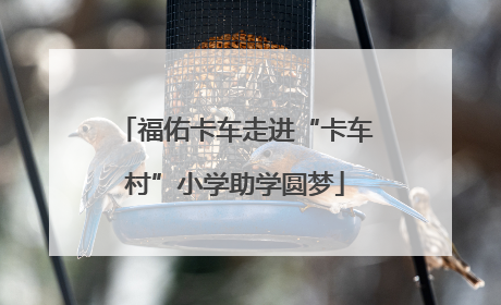 福佑卡车走进“卡车村”小学助学圆梦
