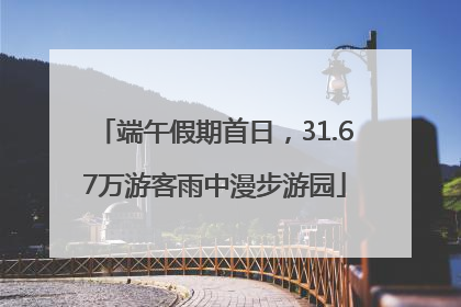 端午假期首日，31.67万游客雨中漫步游园