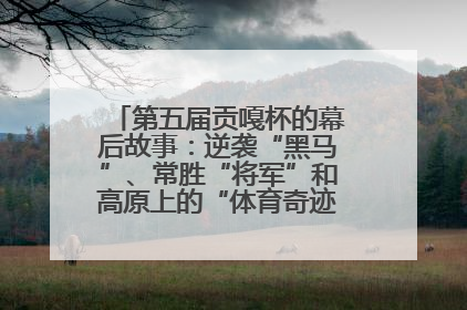 第五届贡嘎杯的幕后故事：逆袭“黑马”、常胜“将军”和高原上的“体育奇迹”丨微纪录