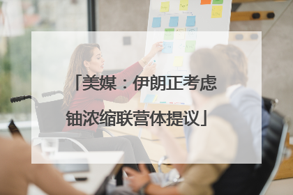 美媒：伊朗正考虑铀浓缩联营体提议