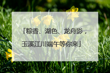 粽香、湖色、龙舟影，玉溪江川端午等你来