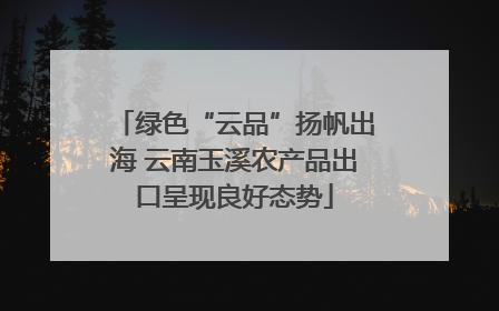 绿色“云品”扬帆出海 云南玉溪农产品出口呈现良好态势