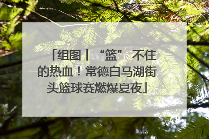 组图丨“篮” 不住的热血！常德白马湖街头篮球赛燃爆夏夜