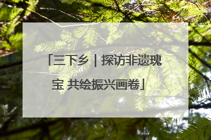 三下乡｜探访非遗瑰宝 共绘振兴画卷