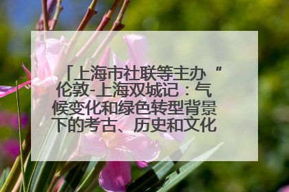 上海市社联等主办“伦敦-上海双城记：气候变化和绿色转型背景下的考古、历史和文化遗产”学术对话