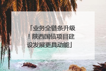 业务全链条升级！陕西国债项目建设发展更具动能