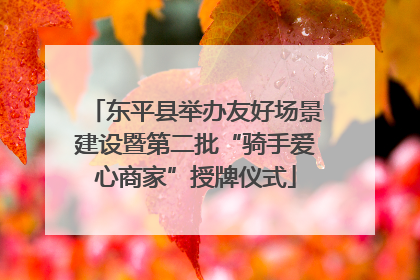 东平县举办友好场景建设暨第二批“骑手爱心商家”授牌仪式