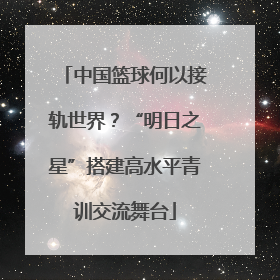 中国篮球何以接轨世界？“明日之星”搭建高水平青训交流舞台