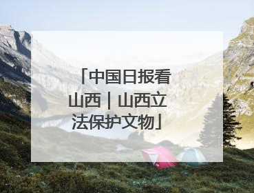 中国日报看山西｜山西立法保护文物
