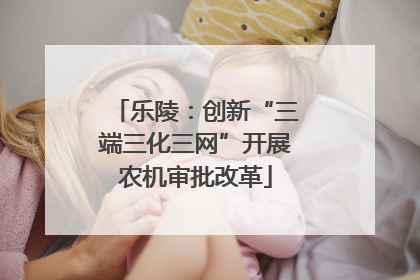 乐陵：创新“三端三化三网”开展农机审批改革