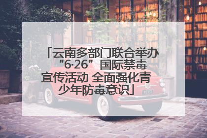云南多部门联合举办“6·26”国际禁毒宣传活动 全面强化青少年防毒意识
