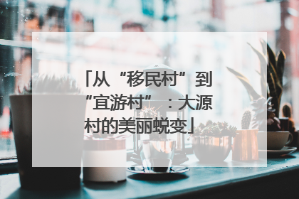 从“移民村”到“宜游村”：大源村的美丽蜕变