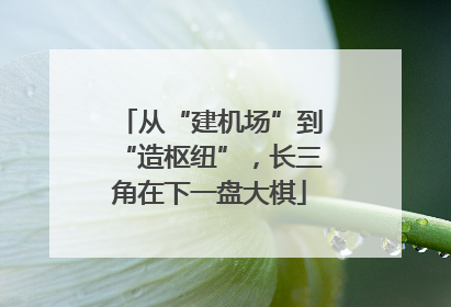 从“建机场”到“造枢纽”，长三角在下一盘大棋