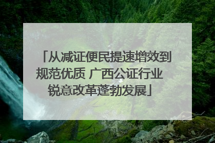 从减证便民提速增效到规范优质 广西公证行业锐意改革蓬勃发展