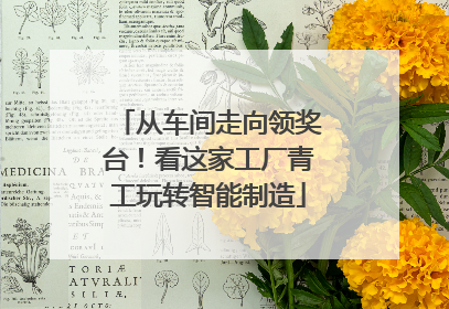 从车间走向领奖台！看这家工厂青工玩转智能制造