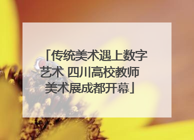 传统美术遇上数字艺术 四川高校教师美术展成都开幕