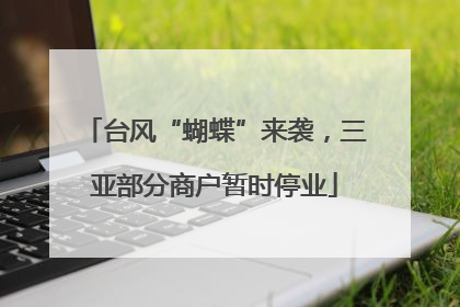 台风“蝴蝶”来袭，三亚部分商户暂时停业