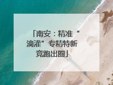 南安：精准“滴灌”专精特新竞跑出圈