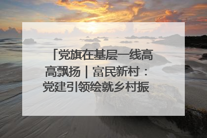 党旗在基层一线高高飘扬｜富民新村：党建引领绘就乡村振兴美丽画卷