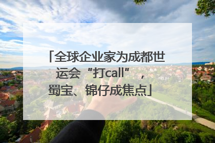 全球企业家为成都世运会“打call”，蜀宝、锦仔成焦点