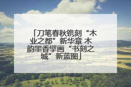 刀笔春秋镌刻“木业之都”新华章 木韵墨香擘画“书刻之城”新蓝图