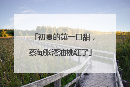 初夏的第一口甜，蔡甸张湾油桃红了