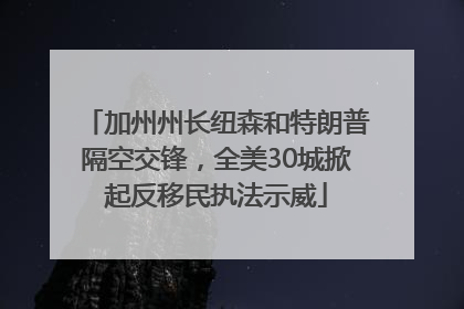 加州州长纽森和特朗普隔空交锋，全美30城掀起反移民执法示威