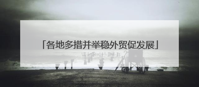 各地多措并举稳外贸促发展