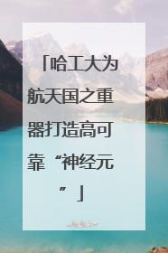 哈工大为航天国之重器打造高可靠“神经元”