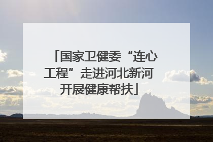 国家卫健委“连心工程”走进河北新河开展健康帮扶
